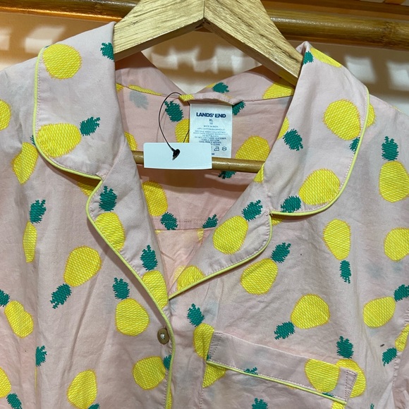 Lands End Cotton Popline Shirt. Size - XL ( Fit L- XXL) - Picture 6 of 7